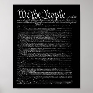 Unabhängigkeitstag Präambel der Verfassung Wir D Poster