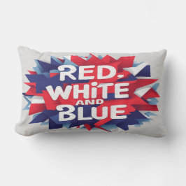 Unabhängigkeitstag, Rot, Weiß und Blau Lendenkissen