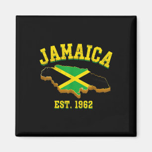 Unabhängigkeitstag Shirt Jamaikanische Flagge Prei Magnet