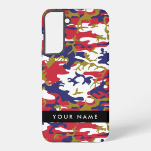 Unabhängigkeitstag Tarnung Dein Name Personalisier Samsung Galaxy Hülle