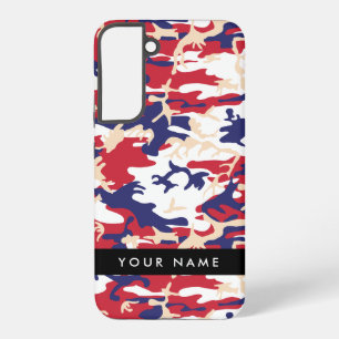 Unabhängigkeitstag Tarnung Dein Name Personalisier Samsung Galaxy Hülle
