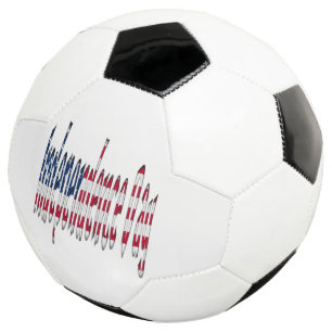 Unabhängigkeitstag US Flagge USA Typografie Fußball