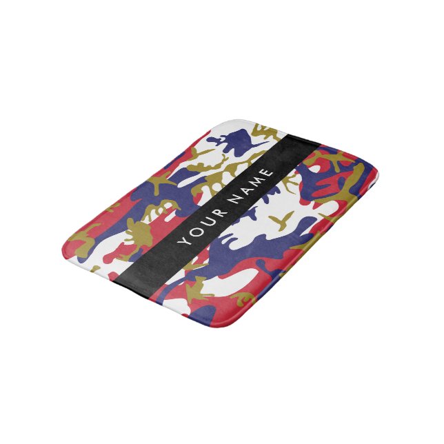 Unabhängigkeitstag Wählen Sie Ihren Namen Personal Badematte (Schrägansicht)