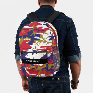 Unabhängigkeitstag Wählen Sie Ihren Namen Personal Bedruckter Rucksack