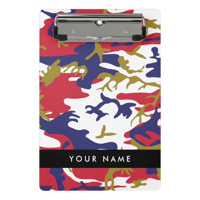 Unabhängigkeitstag Wählen Sie Ihren Namen Personal Mini Klemmbrett (Vorderseite)
