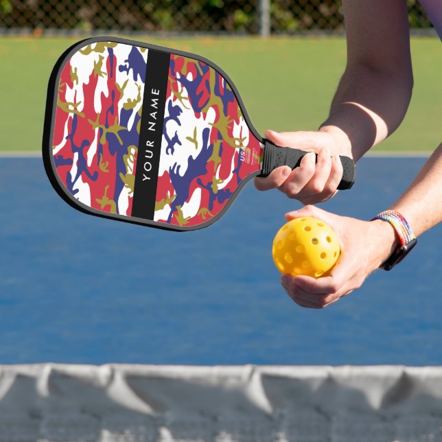 Unabhängigkeitstag Wählen Sie Ihren Namen Personal Pickleball Schläger (InSitu)
