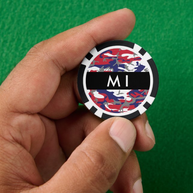 Unabhängigkeitstag Wählen Sie Ihren Namen Personal Pokerchips (Hand)