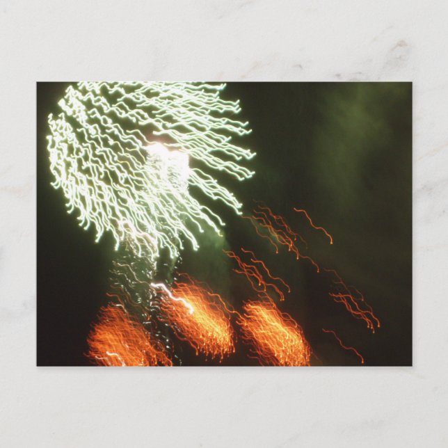 Unabhängigkeitstagfeuerwerke Postkarte (Vorderseite)