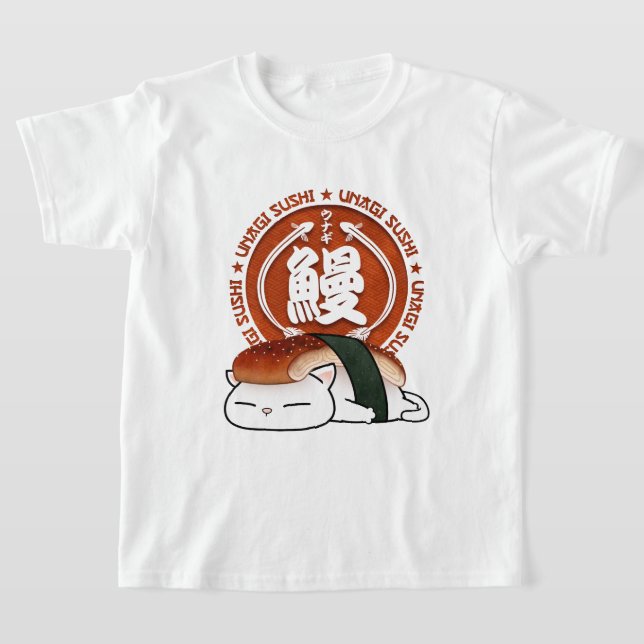 Unagi Eel Sushi Cat T-Shirt (Ablage )