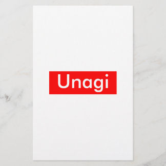 Unagi-Etikett Briefpapier