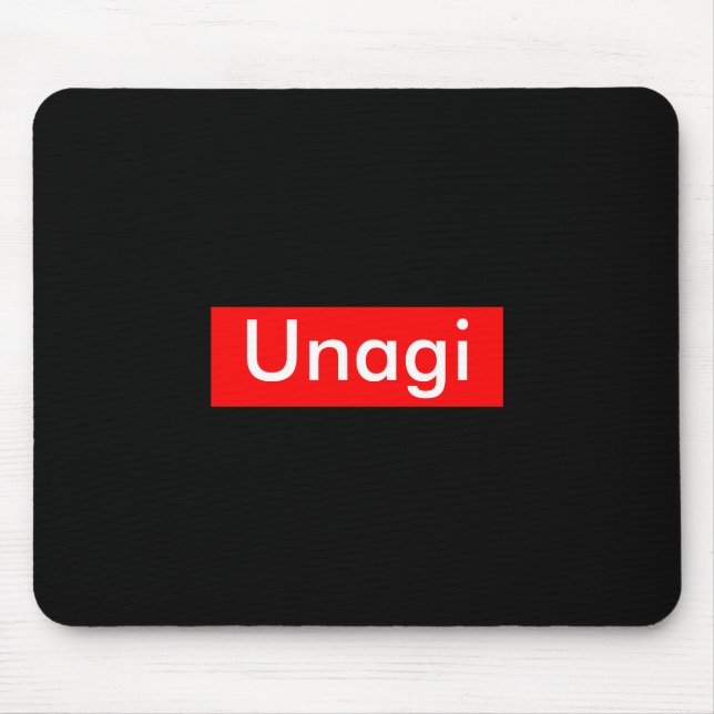 Unagi-Etikett Mousepad (Vorne)