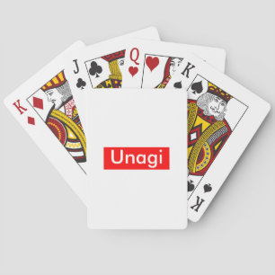 Unagi-Etikett Spielkarten