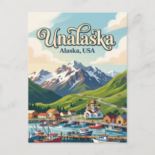 Unalaska, Alaska, USA USA Postkarte