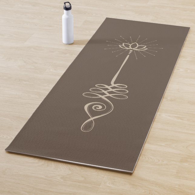 Unalome Schlichte Hintergründe - Erde + Dove Yoga  Yogamatte (Beispiel)