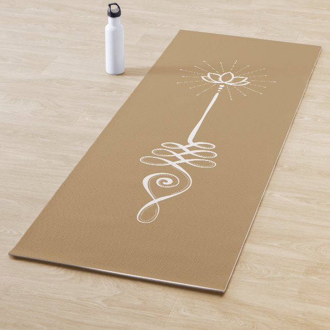 Unalome Schlichte Hintergründe - Fawn + Schnee Yog Yogamatte (Beispiel)