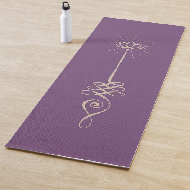 Unalome Schlichte Hintergründe - Pflaume + Dove Yo Yogamatte (Beispiel)