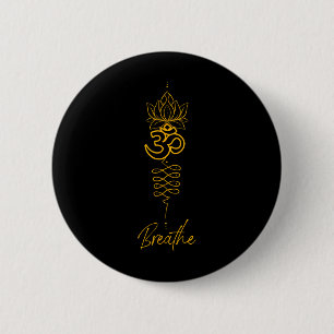 Unalome-Symbol und Atem-Yoga Button