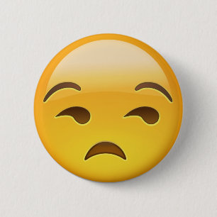 Unamused Gesicht Emoji Button