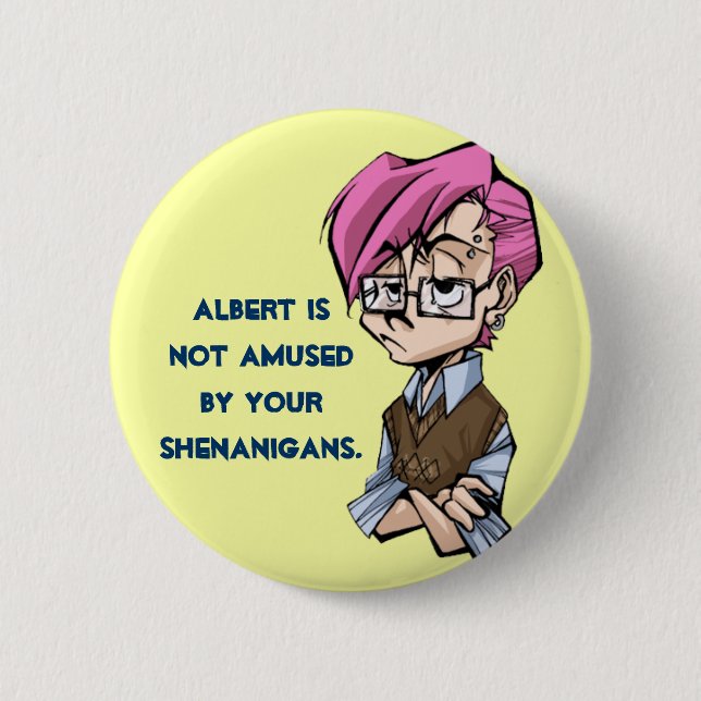 Unamused Knopf Button (Vorderseite)
