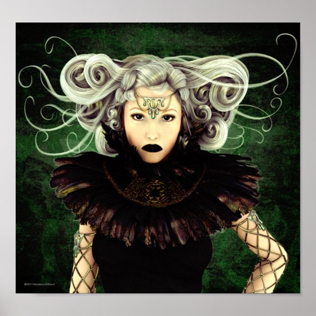 Unamüsierte gotische Kunstwerke Poster (Vorne)