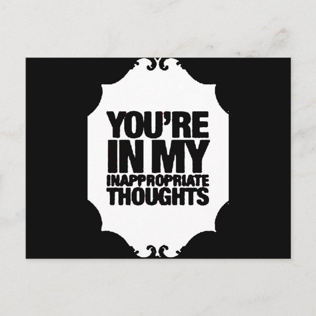 unangemessen postkarte (Vorderseite)