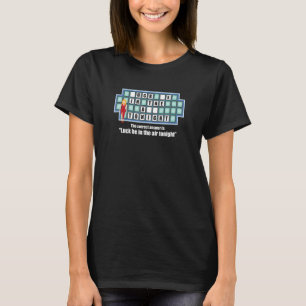 Unangemessenes Adult Humor Quiz Puzzle Spiel zeige T-Shirt