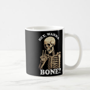 Unangemessenes Halloween für Männer Skelett Kaffeetasse