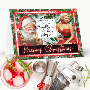 Unanständiger Weihnachtsgruß - Lustig - Retro Ehem Karte