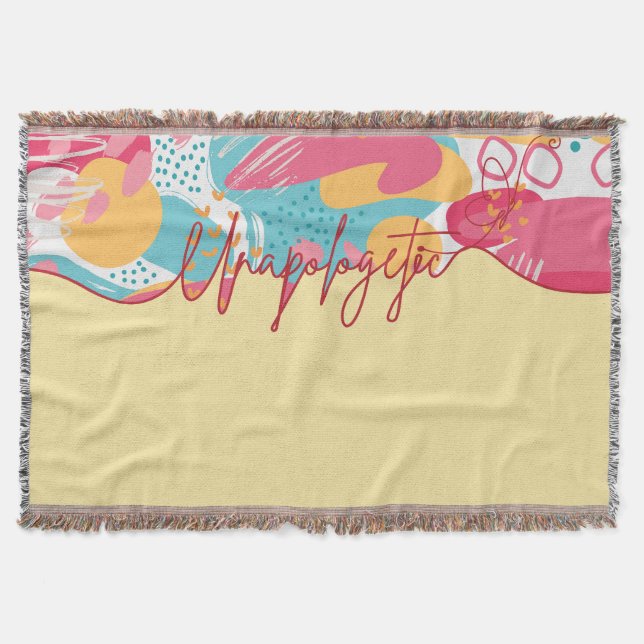 Unapologetic Bold Feminine Statement Decke (Vorderseite)