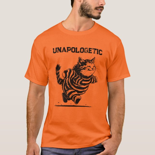 Unapologetic Cat T-Shirt (Vorderseite)