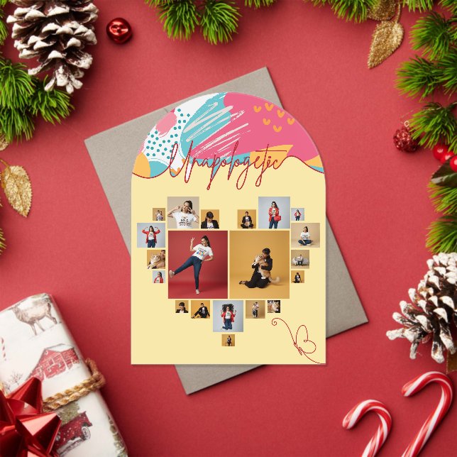 Unapologetic Personalized Feminine Photo Collage Acryleinladungen (Insitu (Feiertag))