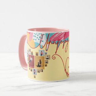 Unapologetic Personalized Feminine Photo Collage Tasse