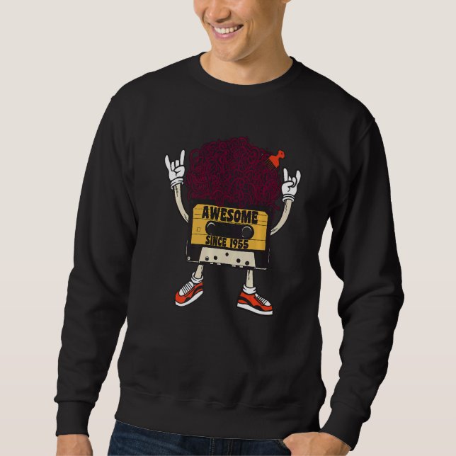 Unapologetically black awesome since 1955 african  sweatshirt (Vorderseite)