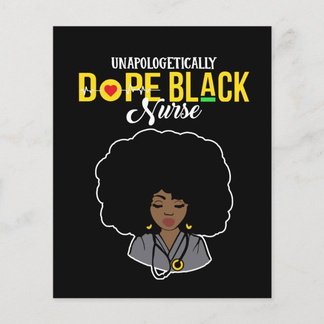 Unapologetisch Dope Black Nurse (Vorderseite)