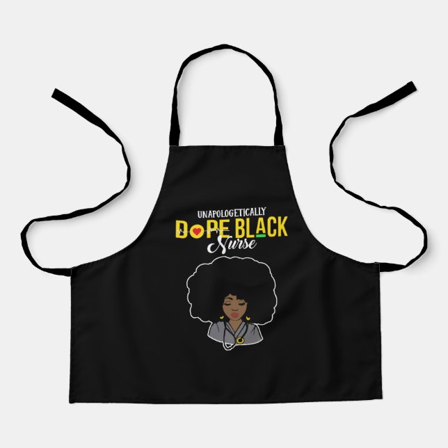 Unapologetisch Dope Black Nurse Schürze (Vorderseite)