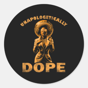 Unapologetisch drogenkonsumierte Shirts im Jungste Runder Aufkleber