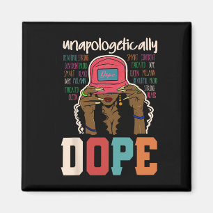 Unapologetisch Drug Black Afro Black History Jun Magnet