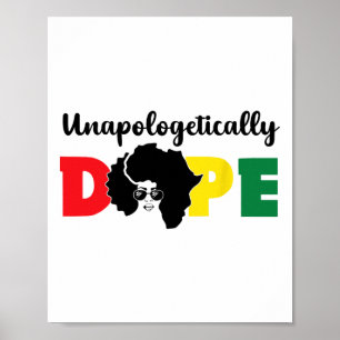 Unapologetisch Drug Black History Montag Afrikas Poster
