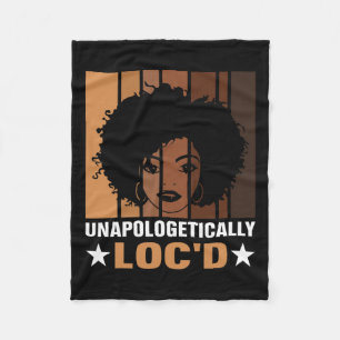 Unapologetisch Loc'd Melanin Brown Skin Black Hi Fleecedecke
