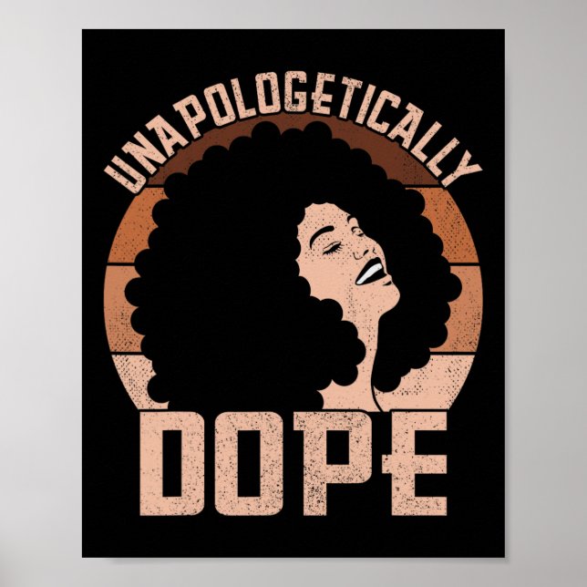 Unapologetisch medikamentös-afro Lady Black Pride  Poster (Vorne)
