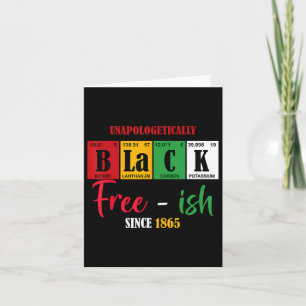Unapologetisch Schwarz Freisch seit 1865 Jh. Karte