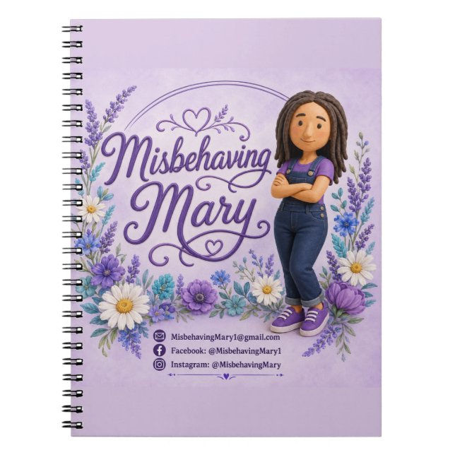 Unartig Mary Notizbuch Notizblock (Vorderseite)