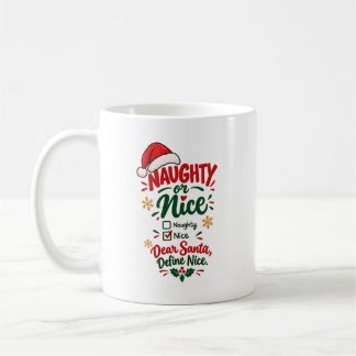 Unartig oder Braver Lustiger Weihnachtsbecher Kaffeetasse