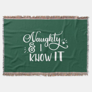 unartig und ich weiß es Funny Christmas Decke