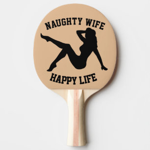 UNARTIGE FRAU Ping Pong Schläger für Weihnachten Tischtennis Schläger