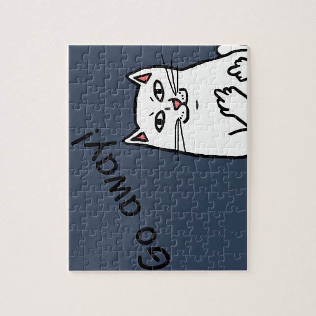 Unartige Katze Puzzle (Vertikal)