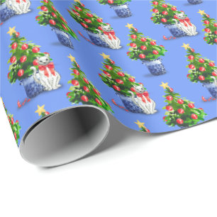 Unartige Katzen Feiertags Papier Geschenkpapier