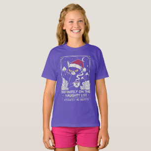 "Unartige Liste" Grumpy Cat Weihnachtsbrau. T-Shirt