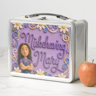 Unartige Mary Metall-Lunchbox Metall Brotdose