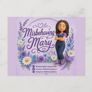 Unartige Mary Postkarte